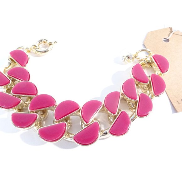 Lee Angel  Half-Moon Howlite and Steel bracelet NWT 198 - Picture 3 of 7